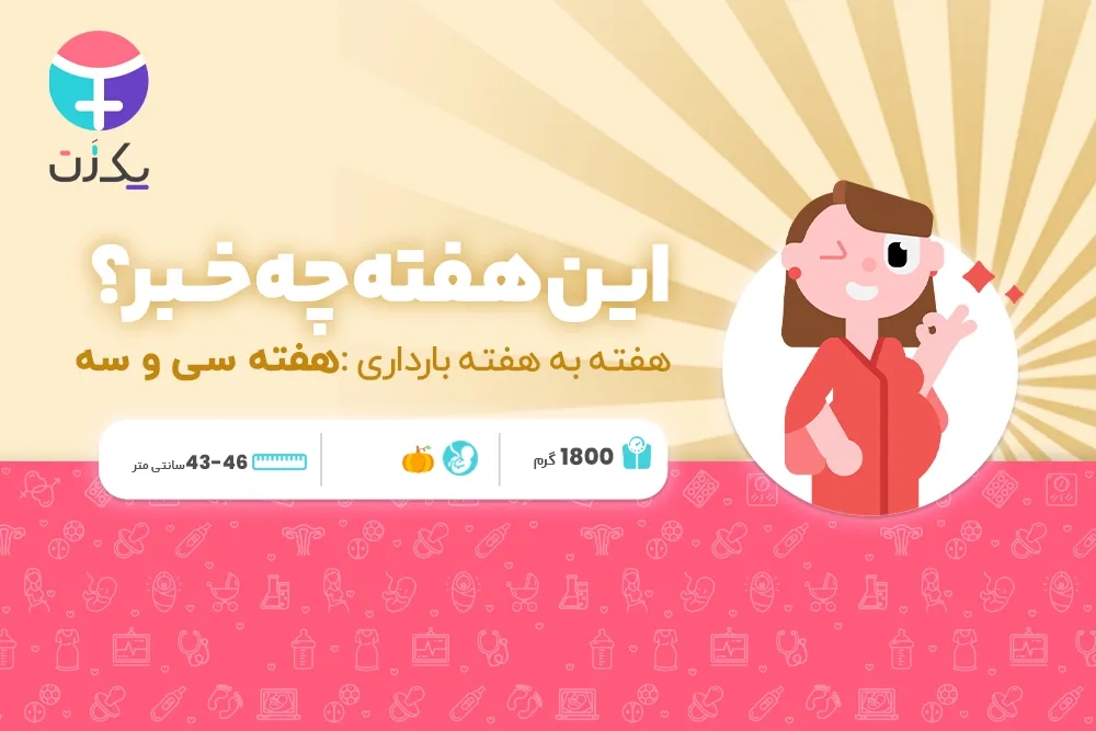 هفته سی و سوم بارداری