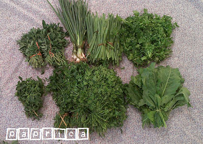 سبزی قورمه سبزی